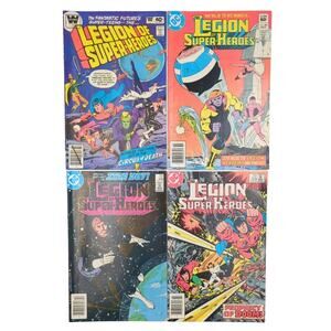 The Legion of Superheroes Lot 261 304 306 308 DC Comics Whitman 80s Bronze